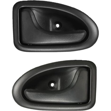 pomos de puerta interiores de plástico negro para Renault Clio (a partir de 1999), Megane (1998-2002) y Scenic (1999-2005) DaJiKan