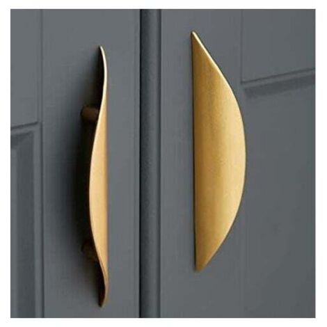 Pomos y tiradores para muebles, tirador dorado para mueble – tirador dorado para mueble, aleación de zinc, distancia entre agujeros 32 mm