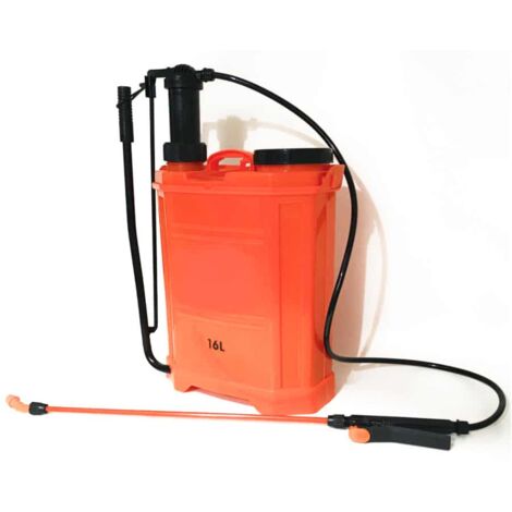 Pompa a spalla zaino manuale giardino 16 litri lt nebulizzatore irroratrice spruzzino 730ev