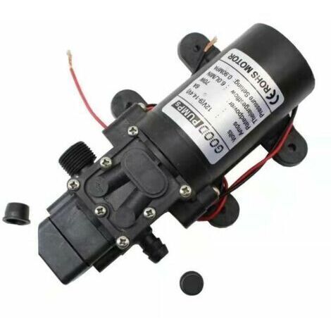 Pompa ad acqua elettrica autoadescante a membrana ad alta pressione, 12 V CC, per caravan, barche, pulizia, lavaggio e irrigazione da giardino.