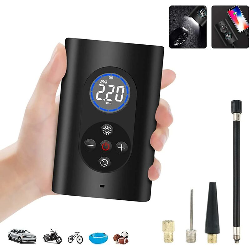 Pompa ad aria compressa per bici senza fili da 150...