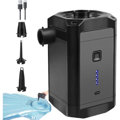 Pompa ad aria gonfiabile, pompa ad aria per materassino da viaggio, dispositivo di gonfiaggio elettrico compatto da 5,2x2,99 pollici, materasso gonfiabile per galleggianti da piscina, giocattoli acqua