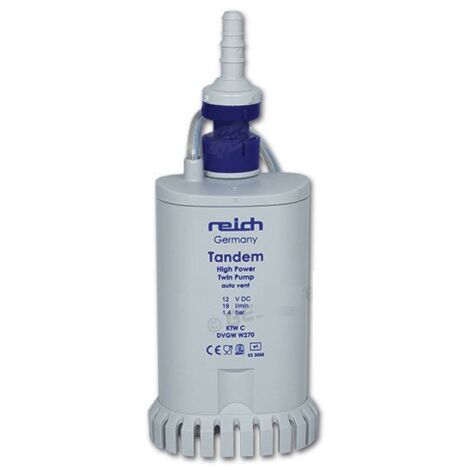 Pompa ad immersione Twin 19 L/min con valvola