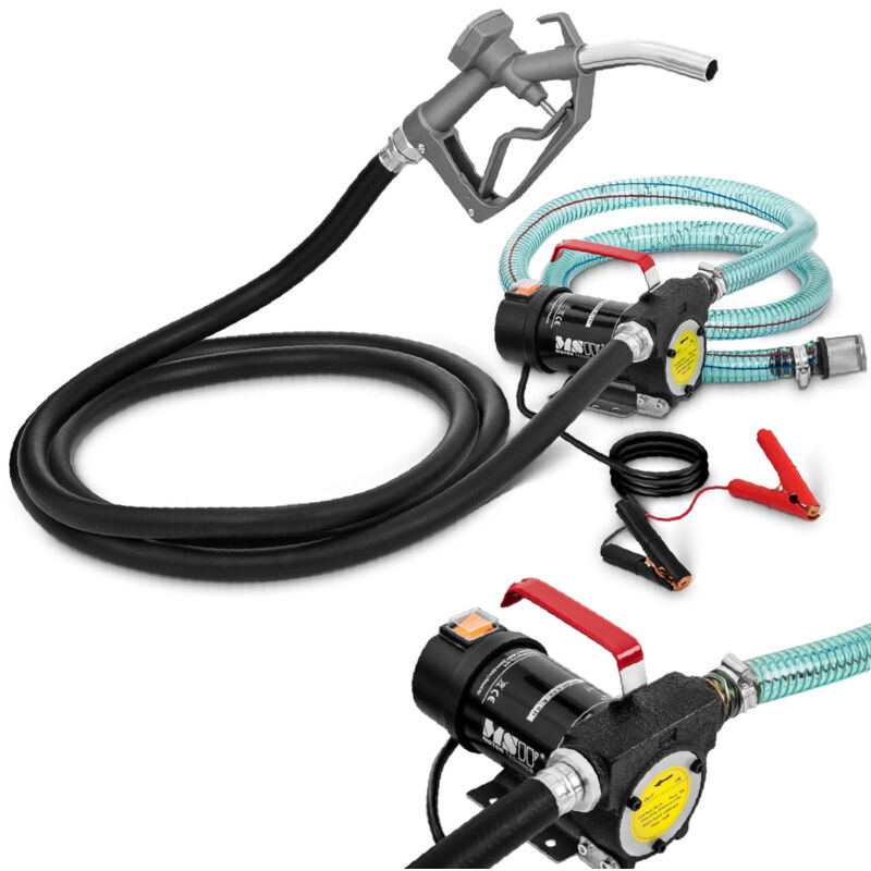 Pompa Contalitri Gasolio Travaso Carburante Elettrica Con Accessori...