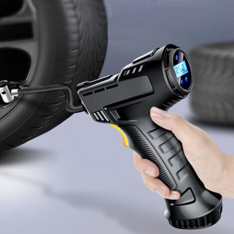 Pompa d'aria elettrica per auto da 120 W, gonfiatore per pneumatici auto, compressore d'aria digitale portatile ricaricabile, attrezzatura per gonfiaggio pneumatici auto, accessori per auto