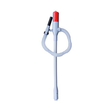 Pompa de sifón transparente/roja - Facilita el suministro de combustible para estufas portátiles