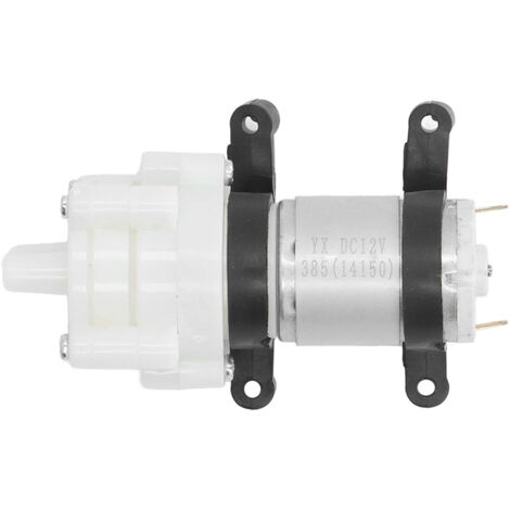 Pompa dell'acqua a 12 V CC, pompa sommersa a membrana autoadescante per uso domestico, motore 385, staffa in PVC, prevalenza 3 metri.