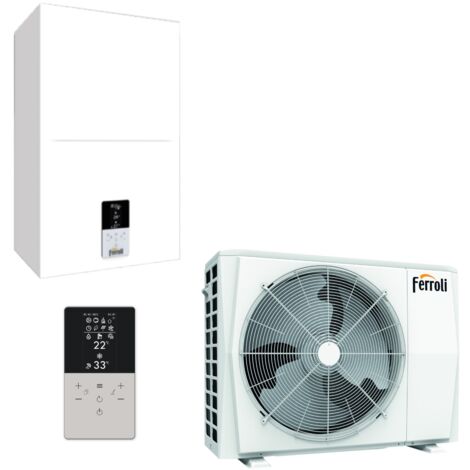 Pompa Di Calore Reversibile Aria-Acqua Inverter Ferroli OMNIA S 3.2 10 R-32 con Comando Incluso