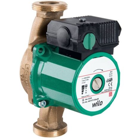 Pompa di circolazione per acqua calda Wilo Star-Z 25/6-3 Portata 5,1m3/h