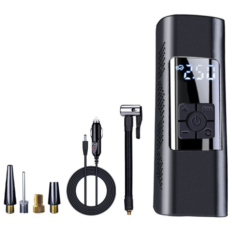 Pompa di gonfiaggio per auto, piccola con cavo