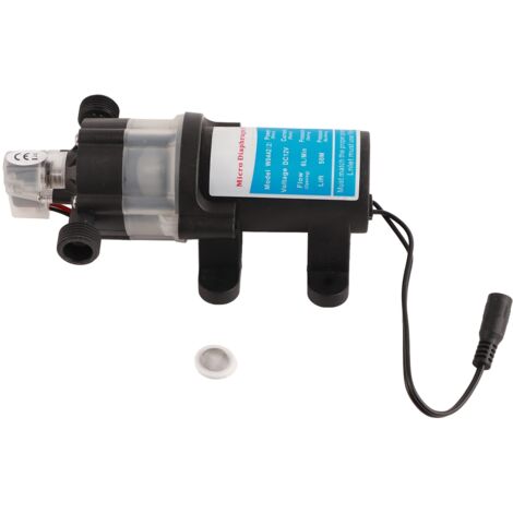 Pompa di sovralimentazione autoadescante, mini pompa elettrica a membrana automatica a bassa rumorosità con filtro rimovibile, DC12V 80W