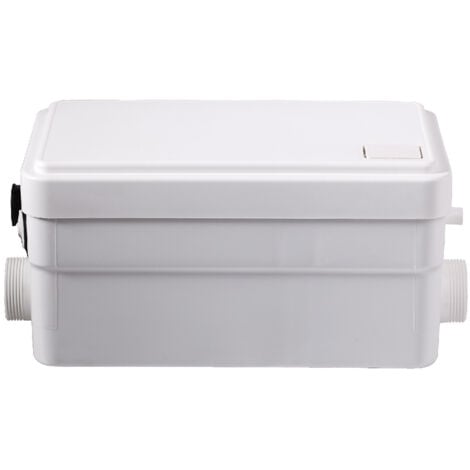 Pompa doccia silenziosa per sanitari, 250 W, pompa di scarico compatta per docce, lavelli, vasche da bagno, 2 ingressi