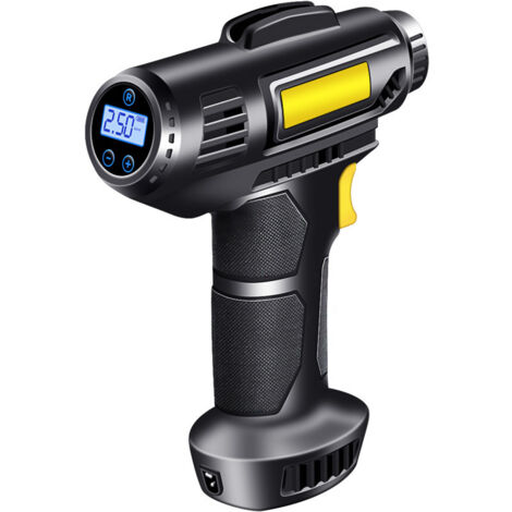 Pompa elettrica ricaricabile per pneumatici auto, compressore digitale portatile, attrezzatura e accessorio per il gonfiaggio, potenza 120 W