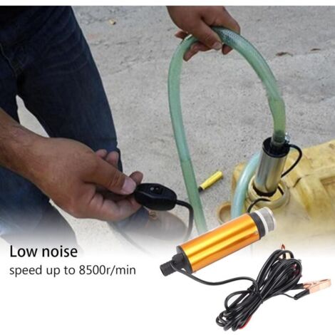 Pompa elettrica sommergibile, mini pompa elettrica sommergibile portatile a corrente continua 12V DC 30L/min per acqua, cherosene, diesel