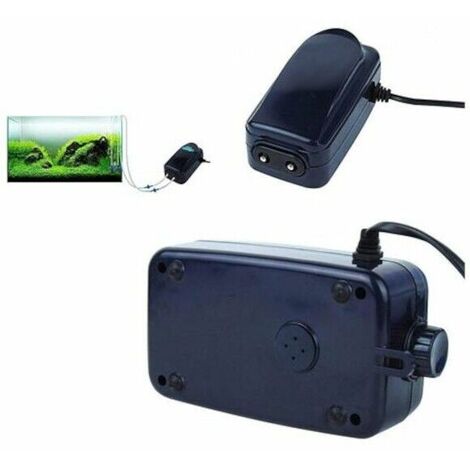 Pompa esterna acquario ossigenatore acqua ricircolo movimento 2X 3.5L/MIN DN-748