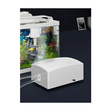 Pompa esterna acquario ossigenatore acqua ricircolo movimento 3.5L/MIN AP-970