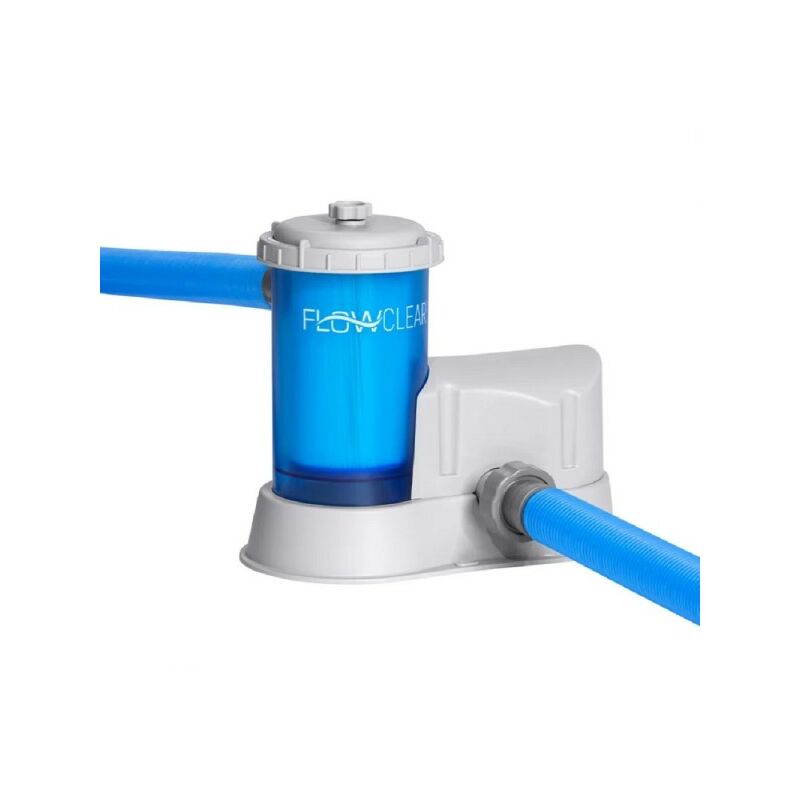 Trade Shop Traesio - Bomba Filtro Transparente 5.678Lt/Ha Cartucho Para Piscina Superior 58675