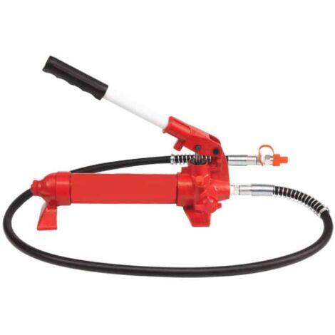 POMPA IDRAULICA MANUALE PISTONE PISTONI 10 TON CILINDRO PRESSIONE PORTATILE 307to