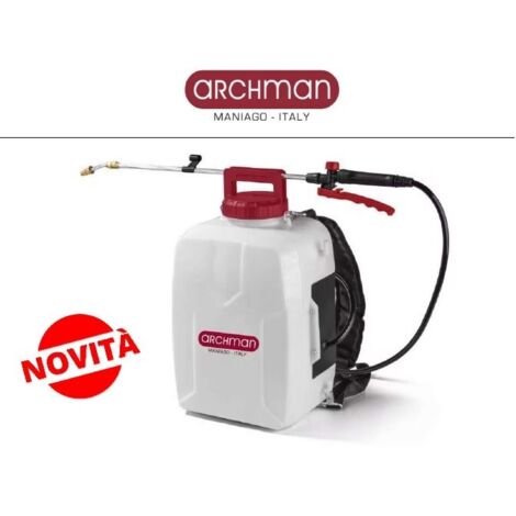 POMPA IRRORATRICE ARCHMAN 16LT A BATTERIA A LITIO ESTRAIBILE 4.0 AH A SPALLA NEW