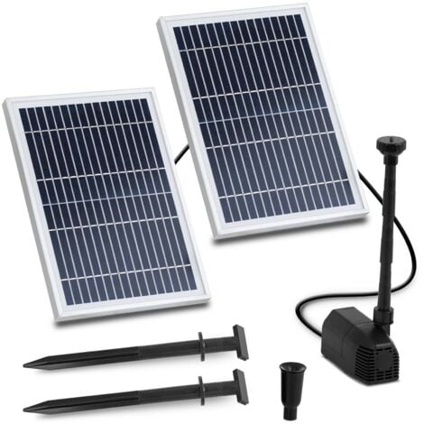 Pompa Laghetto Solare 600 L/h - Pannello Fotovoltaico 10 Watt