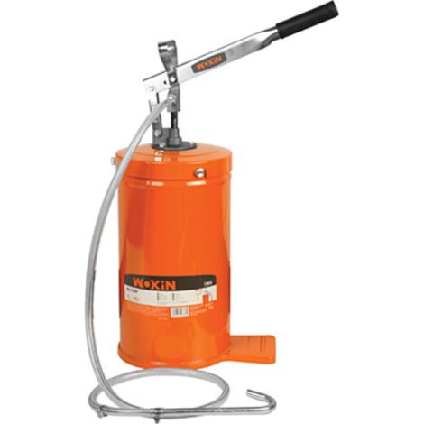 Pompa olio manuale 729616 wokin acciaio mm 180x380 lt 16 tubo mt 1,5 Wokin
