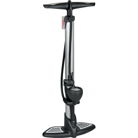 pompa per bicicletta in acciaio lampa "air-pro 1" con manometro - 94217