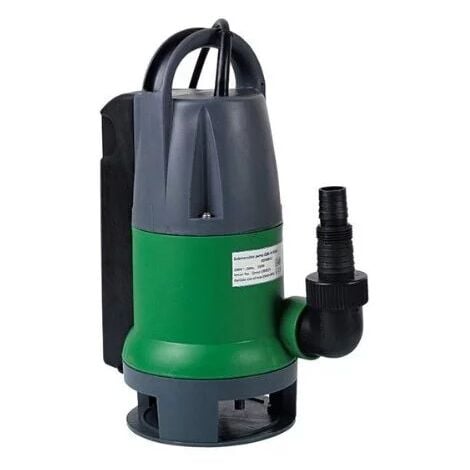 RIBILAND Pompa Sommersa Acque di Scarico, 500 W, 10 000 l/h, Verde/Grigio, 34x16x26 cm Ribimex PRPVC550CA