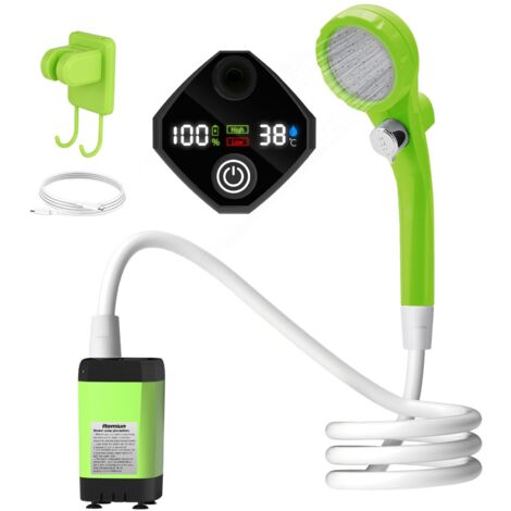 Pompa per doccia da campeggio, kit per camper da esterno, display digitale intelligente regolabile