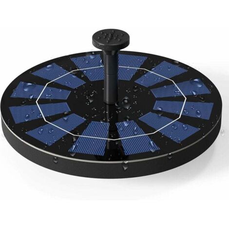 Pompa per fontana solare da 2,5 W con batteria di backup integrata, kit pompa acqua solare per esterni per bagno per uccelli, laghetto, piscina, patio, decorazione da giardino