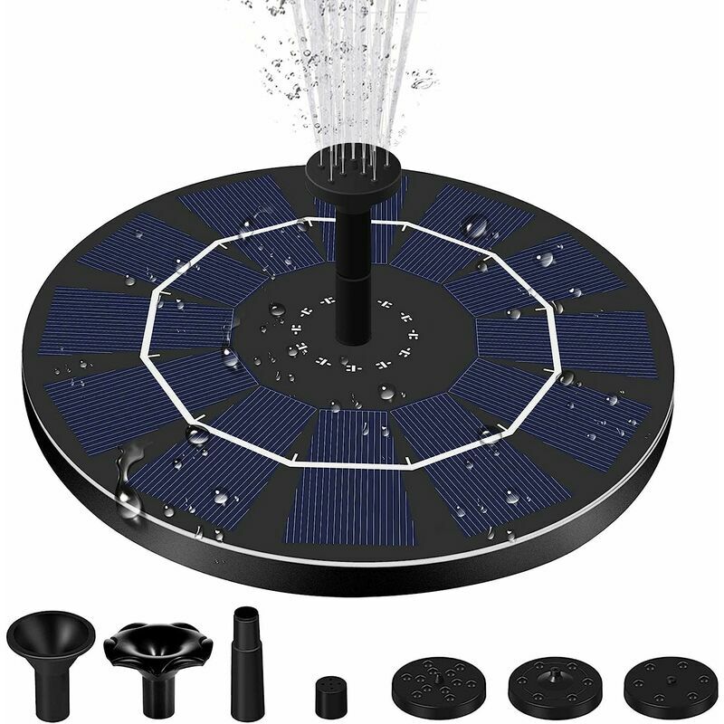 Biling Fontana Solare da Giardino, Pompa Acqua Solare da Esterno da 7 W