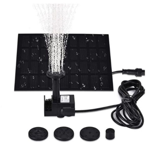 Pompa solare, fontana solare, kit pompa acqua per pannello solare esterno irrigazione sommergibile, pompa per laghetto per abbeveratoio per uccelli