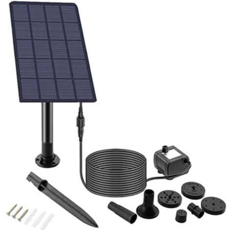 Pompa solare per acqua da esterno, pompa per fontana, adatta per laghetti per uccelli e piccoli laghetti da giardino