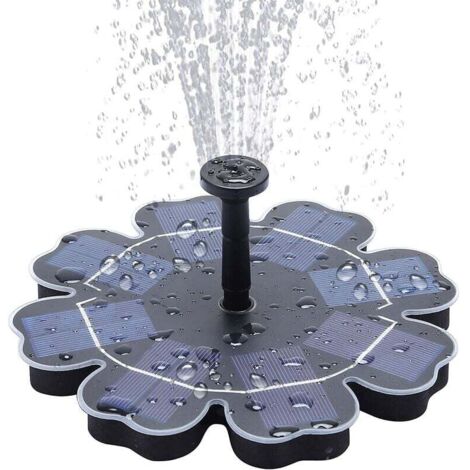 Pompa solare per laghetto da esterno, pompa per fontana solare da 2,5 W per fontane da giardino, piccoli laghetti e circolazione dell'acqua, inclusi 4 irrigatori