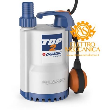 POMPA Sommergibile Acque Chiare 0,75Hp TOP3 Cavo 5m Galleggiante 220V Pedrollo MONOFASE