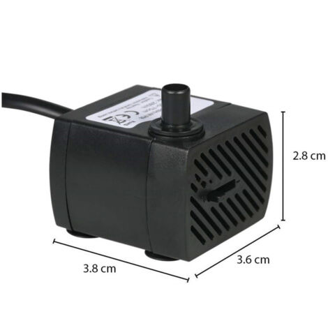 Pompa Sommergibile Dn3100 Acquario 3w 0.5mt Multi Funzione 250l/h Immergibile