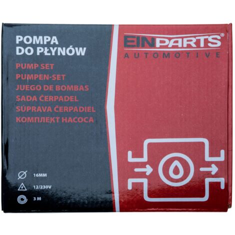 Pompa sommersa 12V/230V per carburante e olio