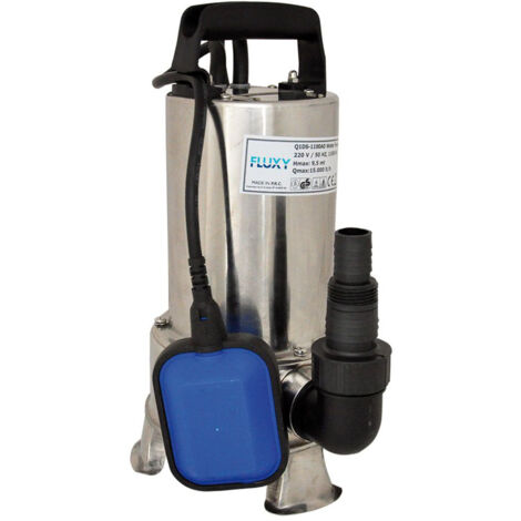 FLUXY POMPA SOMMERSA IMMERSIONE 1.5HP ACCIAIO INOX ACQUE SCURE SPORCHE 1.1KW 15000Lt/h