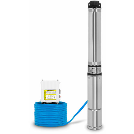 Pompa sommersa pozzo 4" 1100W acque chiare cavo 20m – EBERTH