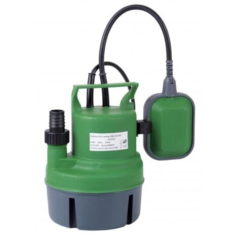 Pompa svuotamento cantina acque chiare 250w + galleggiante - prpvc249 - ribiland