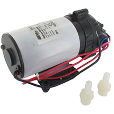 pompe 12v / 8a universelle pour pulvérisateurs - débit de la pompe 5,5 l/min. pression de sortie 5,5 bars/maxi. entrée/sortie 3/