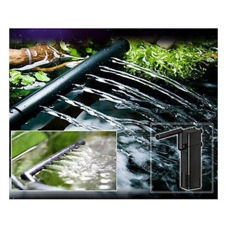 Pompe à Air 780 Aquarium Filtre Interne Submersible Effet Cascade Multifonction 8w 650l/h