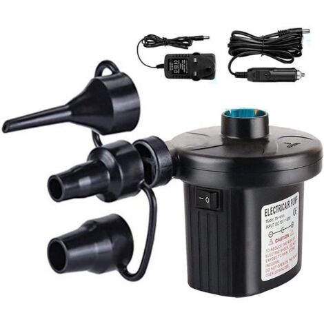 Pompe à Air Électrique, 2 en 1 Rechargeable Gonfleur Degonfleur, Electrique Pompe À Air Portable Rapide Gonfleur avec 3 Buses [413]