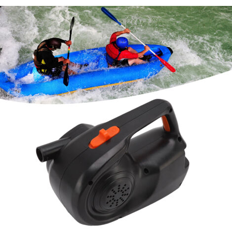 Pompe à Air Électrique Portable pour Camping Pêche Bateau Matelas Gonflable avec Fonction Aspiration et Charge Voiture 12V Alimentation EU 100-240V