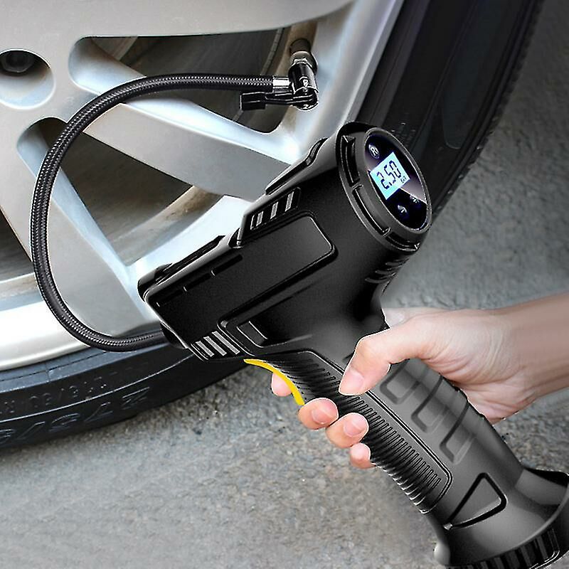 Crea - Pompe à Air électrique pour pneus de voiture, 120w, Portable, Rechargeable, compresseur d'air numérique, équipement de gonflage de pneus