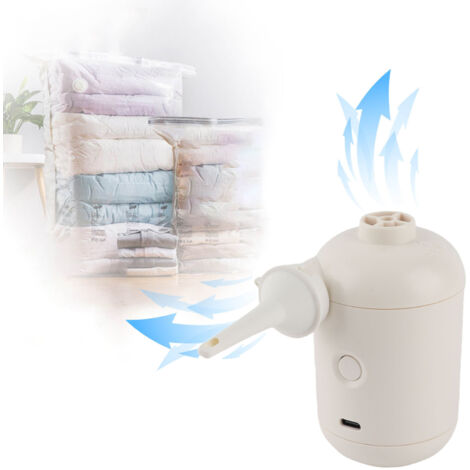 Pompe à Air Électrique USB DC5V Pour Matelas Canapé Gonflables et Bouées - Blanc