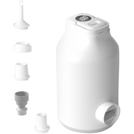 Pompe à Air Portable, Super Mini Pompe à Air Avec Batterie 800 Mah Rechargeable Par Usb 4 Buses Dair Differentes Pour Lits Pneumatiques Anneaux De Natation Sacs De Rangement Sous Vide 87914746