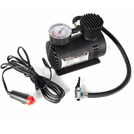 Pompe à Air Portable 300PSI Compresseur Électrique pour Pneus Voiture Moto et Ballon