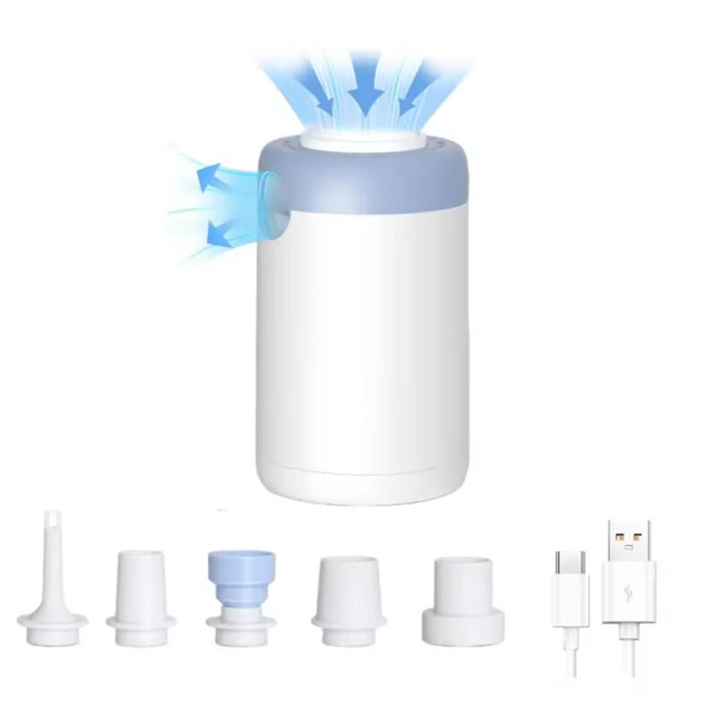 Pompe à air portable pour gonflables/dégonflables, batterie 1500 mAh avec chargement, pompe à matelas pneumatique pour anneau de natation, sacs sous