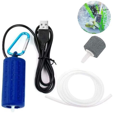 Pompe à air pour aquarium, ultra silencieuse, haute efficacité, économie d'énergie, installation facile (plug and play).