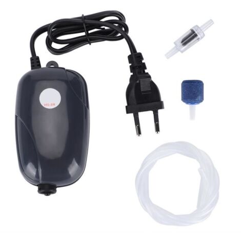 Pompe à air réglable - HURRISE - RS-290 - 3W - Débit 1,2L/min - Prise EU 220V
